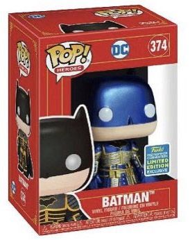 Figurine Funko Pop DC Comics #374 Batman Bleu (Imperial Palace) - Métallique