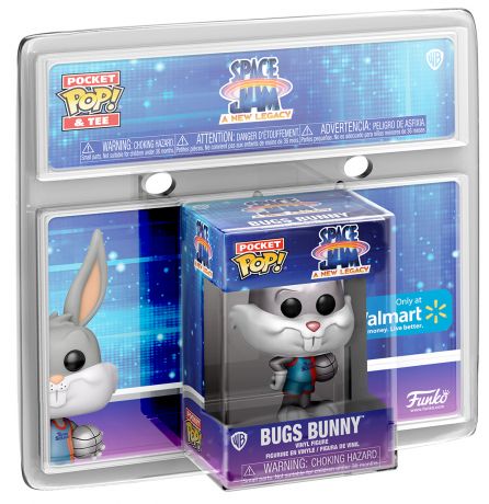 Figurine Funko Pop Space Jam : Nouvelle ère Bugs Bunny Pocket - Métallique 