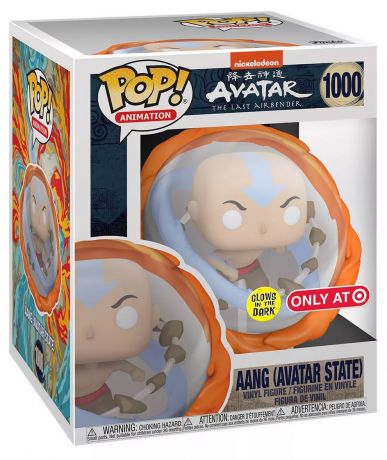 Figurine Funko Pop Avatar: le dernier maître de l'air #1000 Aang L'état d'Avatar - 15 cm - Glow in the Dark