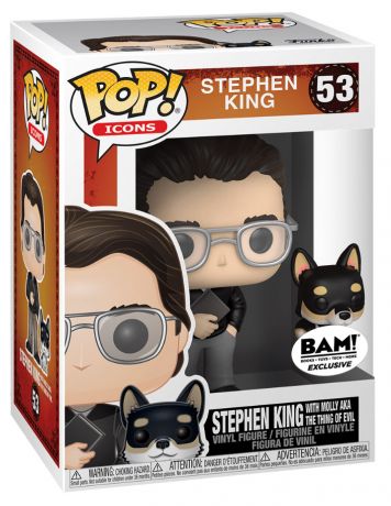 Figurine Funko Pop Personnalités Publiques #53 Stephen King avec Molly aka la chose du mal