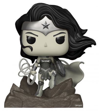 Figurine Funko Pop Wonder Woman [DC] #282 Wonder Woman Jim Lee Deluxe - Noir et Blanc