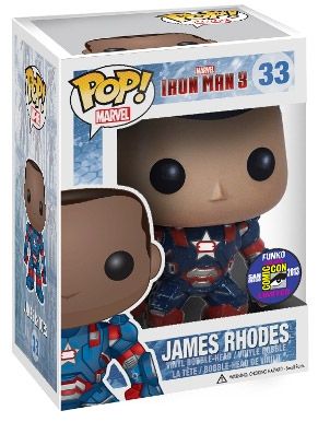 Figurine Funko Pop Iron Man 3 #33 James Rhodes démasqué