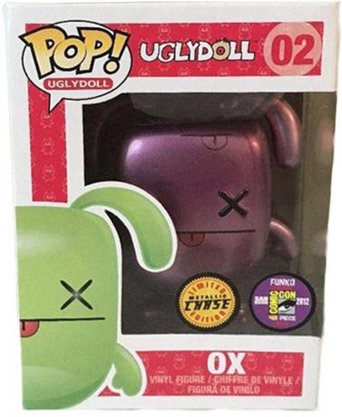 Figurine Funko Pop UglyDolls #02 Ox Violet Métallique [Chase]