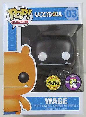 Figurine Funko Pop UglyDolls #03 Wage - Noir Métallique [Chase]