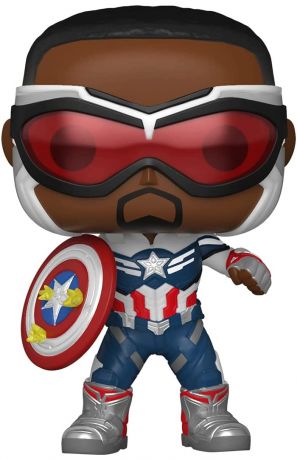 Figurine Funko Pop Falcon et le Soldat de l'Hiver #818 Captain America (Sam Wilson) avec bouclier