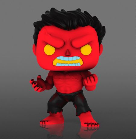 Figurine Funko Pop Marvel Comics #854 Red Hulk Glow in the Dark [Chase]