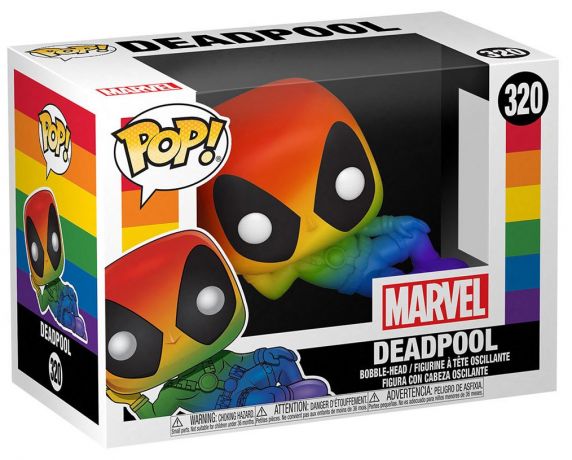 Figurine Funko Pop It Gets Better Project #320 Deadpool - Arc-en-ciel