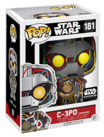 Figurine Funko Pop Star Wars 1 : La Menace fantôme #181  C-3PO (inachevé)