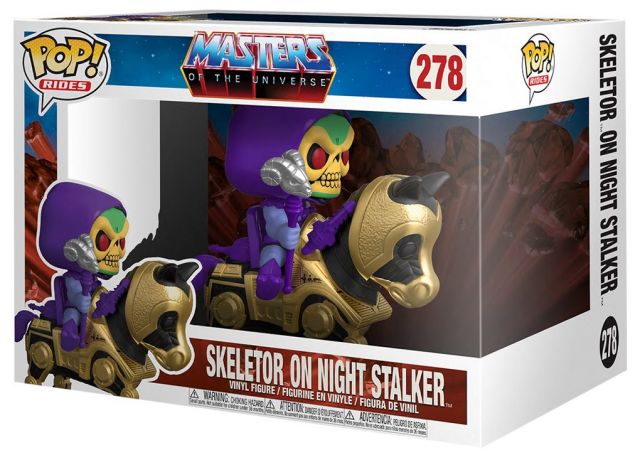 Figurine Funko Pop Les Maîtres de l'univers #278 Skeletor avec Night Stalker