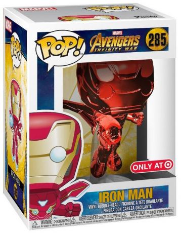 Figurine Funko Pop Avengers : Infinity War [Marvel] #285 Iron Man - Chromé Rouge