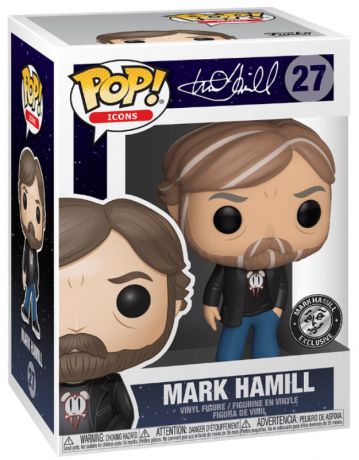 Figurine Funko Pop Célébrités #27 Mark Hamill t-shirt noir