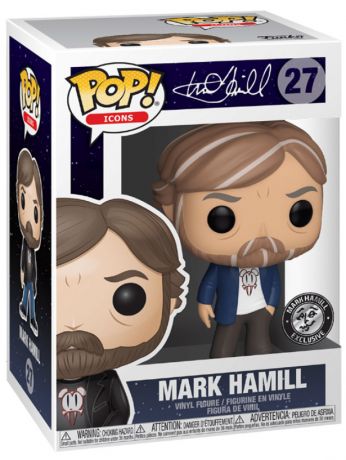 Figurine Funko Pop Célébrités #27 Mark Hamill t-shirt blanc