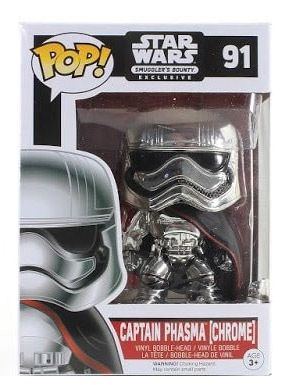 Figurine Funko Pop Star Wars 7 : Le Réveil de la Force #91 Capitaine Phasma (Chrome)