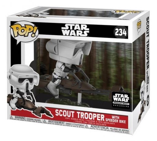 Figurine Funko Pop Star Wars 6 : Le Retour du Jedi #234 Scout Trooper avec Speeder 