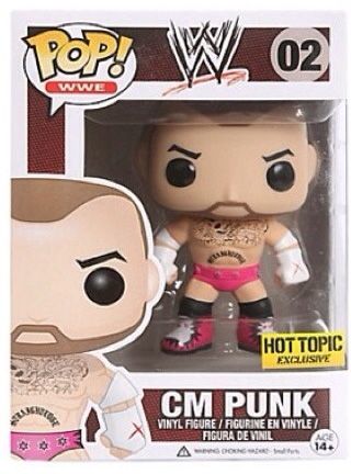 Figurine Funko Pop WWE #02 CM Punk Rose