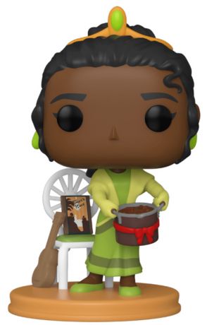 Figurine Funko Pop Disney Ultimate Princess #1078 Tiana with Gumbot pot