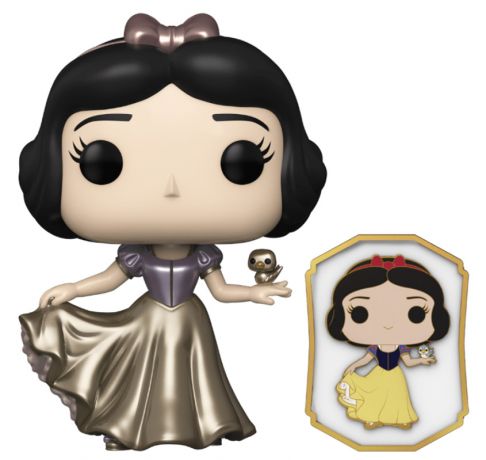 Figurine Funko Pop Disney Ultimate Princess #339 Blanche-Neige Métallique sticker doré