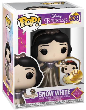 Figurine Funko Pop Disney Ultimate Princess #339 Blanche-Neige Métallique sticker doré