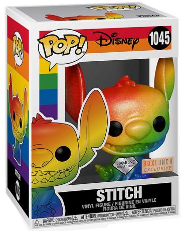 Figurine Funko Pop It Gets Better Project #1045 Stitch - Arc-en-ciel - Diamant 