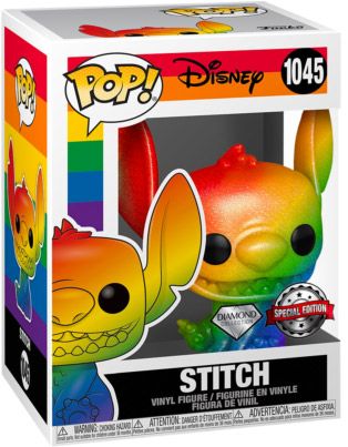 Figurine Funko Pop It Gets Better Project #1045 Stitch - Arc-en-ciel - Diamant 