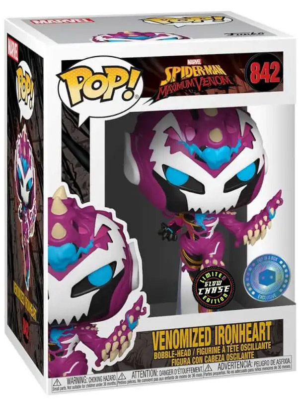 超特価sale開催 Pop 特別価格funko 海外から人気のアイテムを直輸入 Spider Man Da好評販売中 The In Glow Gitd Ironheart Venomized Venom Maximum アメコミ Moxleyelectronics Com