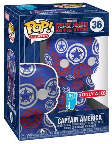 Figurine Funko Pop Captain America : Civil War [Marvel] #36 Captain America Marvel Patriotic Age