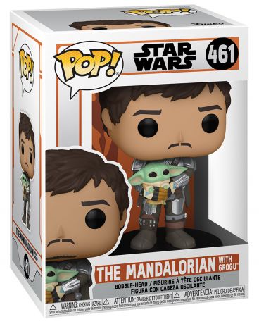 Figurine Funko Pop Star Wars : Le Mandalorien #461 Le Mandalorien avec Grogu