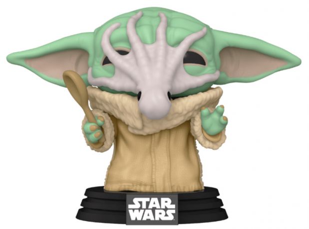 Figurine Funko Pop Star Wars : Le Mandalorien #469 Grogu calamar