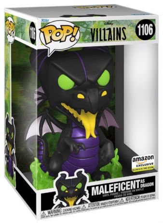 Figurine Funko Pop Disney Villains #1106 Maléfique en Dragon - 25 cm Glow in the Dark