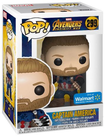 Figurine Funko Pop Avengers : Infinity War [Marvel] #299 Captain America - En Action