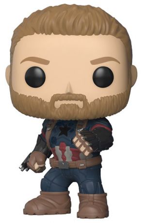 Figurine Funko Pop Avengers : Infinity War [Marvel] #299 Captain America - En Action