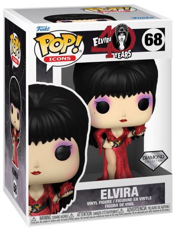 Figurine Funko Pop Elvira, Maîtresse des Ténèbres #68 Elvira - Diamant 