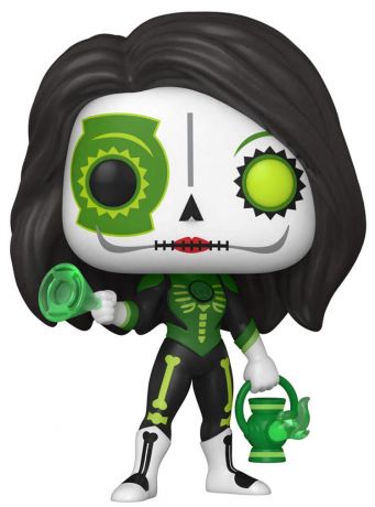 Figurine Funko Pop DC Super-Héros #411 Green Lantern (Jessica Cruz) - Dia De Los DC