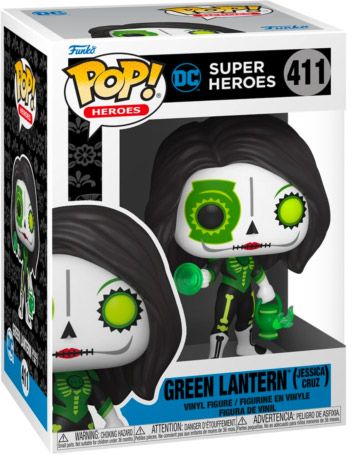 Figurine Funko Pop DC Super-Héros #411 Green Lantern (Jessica Cruz) - Dia De Los DC
