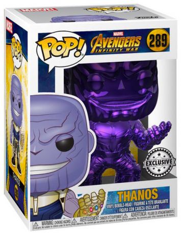 Figurine Funko Pop Avengers : Infinity War [Marvel] #289 Thanos - Chromé Violet