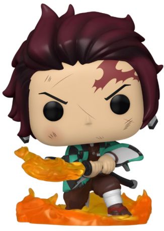 Figurine Funko Pop Demon Slayer #874 Tanjiro avec lame enflammée