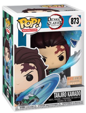 Figurine Funko Pop Demon Slayer #873 Tanjiro Kamado avec Dragon - Glow in the Dark