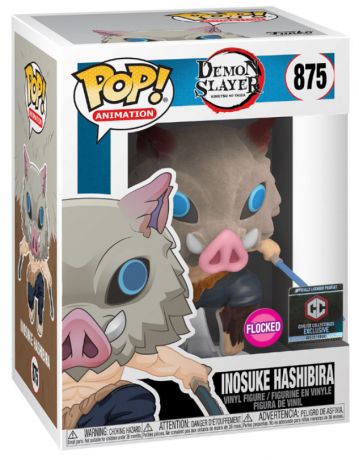 Figurine Funko Pop Demon Slayer #875 Inosuke Hashibira - Flocked 