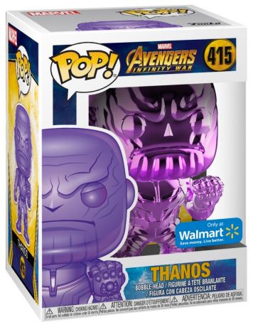 Figurine Funko Pop Avengers : Infinity War [Marvel] #415 Thanos - Point Serré - Chromé Violet