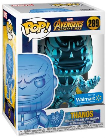 Figurine Funko Pop Avengers : Infinity War [Marvel] #289 Thanos - Chromé Bleu