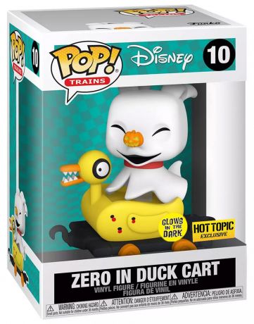 Figurine Funko Pop L'étrange Noël de M. Jack [Disney] #10 Zéro dans le chariot de canard - Glow in the Dark