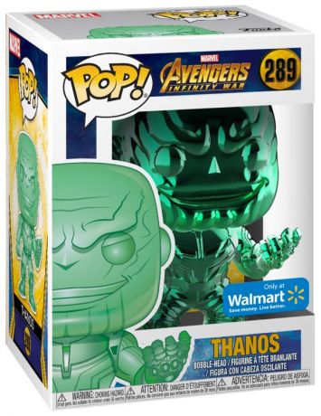 Figurine Funko Pop Avengers : Infinity War [Marvel] #289 Thanos - Chromé Vert