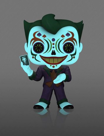 Figurine Funko Pop DC Super-Héros #414 Joker - Dia De Los DC - Glow in the Dark