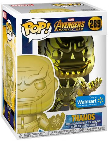 Figurine Funko Pop Avengers : Infinity War [Marvel] #289 Thanos - Chromé Jaune