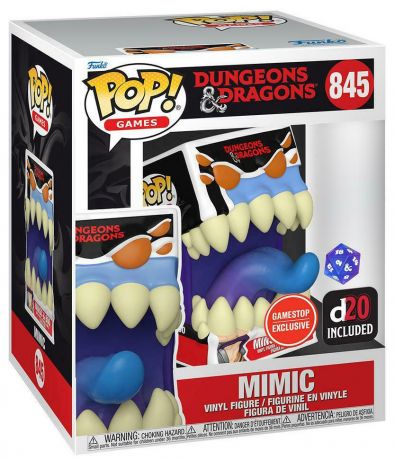 Figurine Funko Pop Donjons & Dragons #845 Mimic avec d20