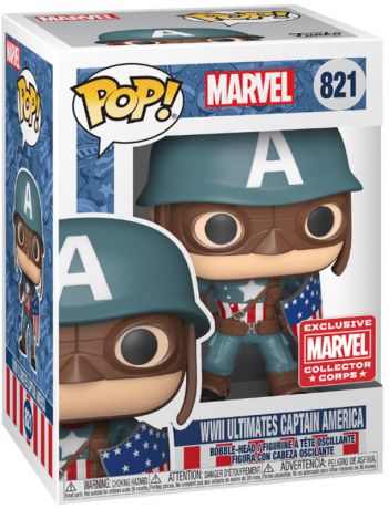 Figurine Funko Pop Marvel Comics #821 WWII Ultimates Captain America