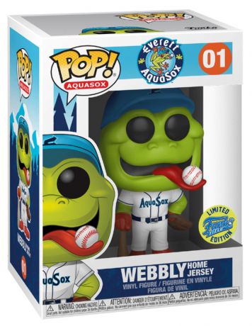 Figurine Funko Pop MLB : Ligue Majeure de Baseball #01 Webbly (Home Jersey) - Aquasox