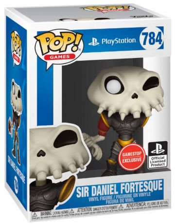 Figurine Funko Pop PlayStation #784 Daniel Fortesque - Métallique 