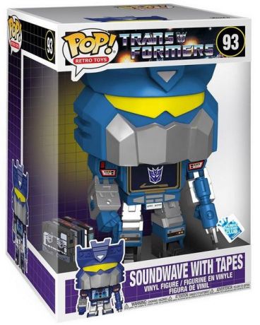 Figurine Funko Pop Transformers #93 Soundwave avec cassettes - 25 cm