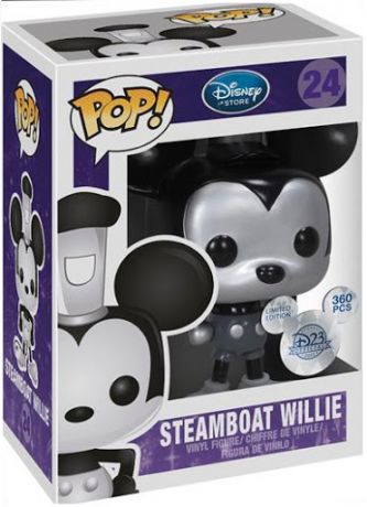 Figurine Funko Pop Disney #24 Willie sur Bateau à vapeur - Métalliqe